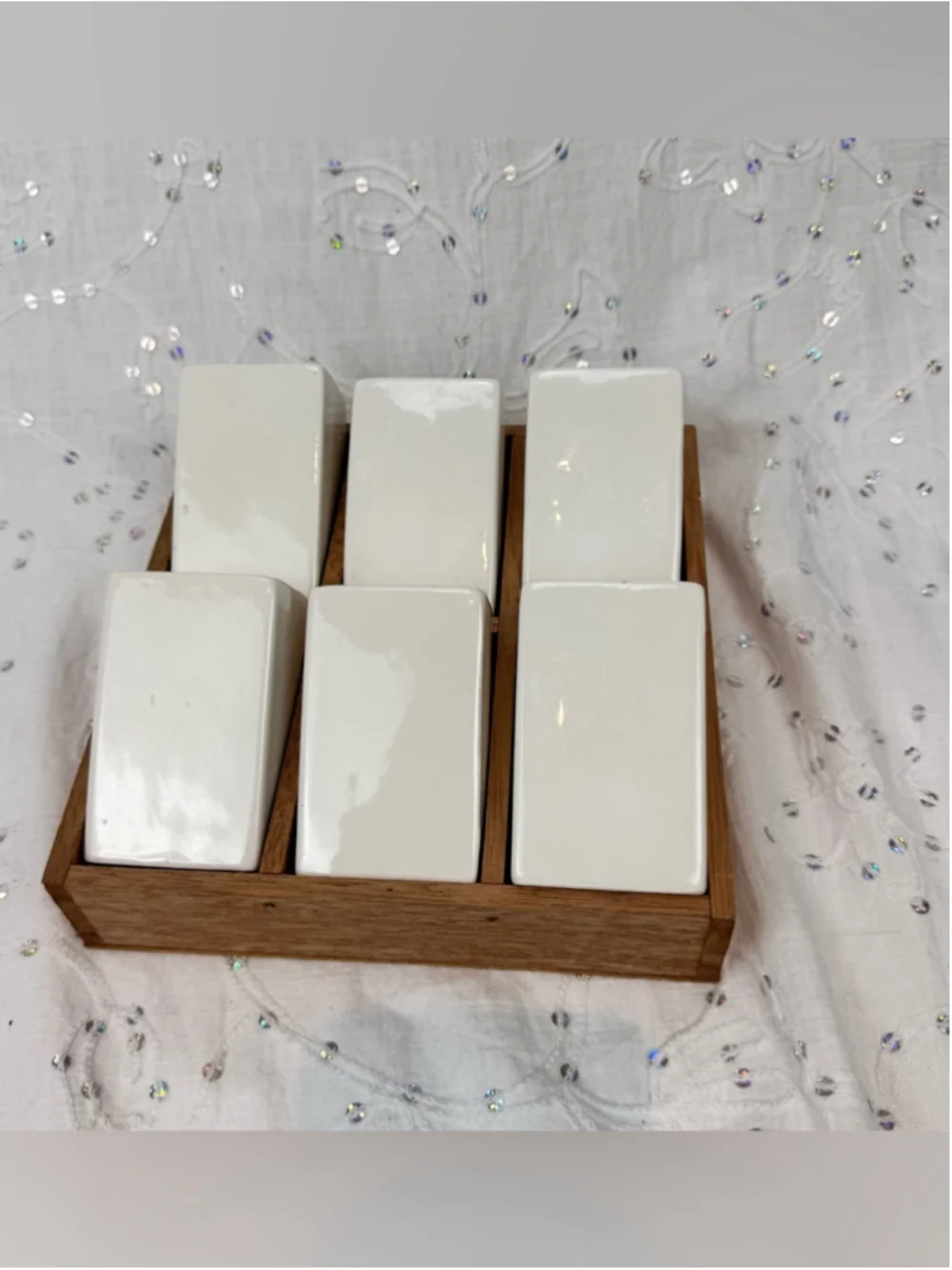 Vintage Ceramic Wall Spice Rack Set - Hand Painted Cherry Spice Shakers